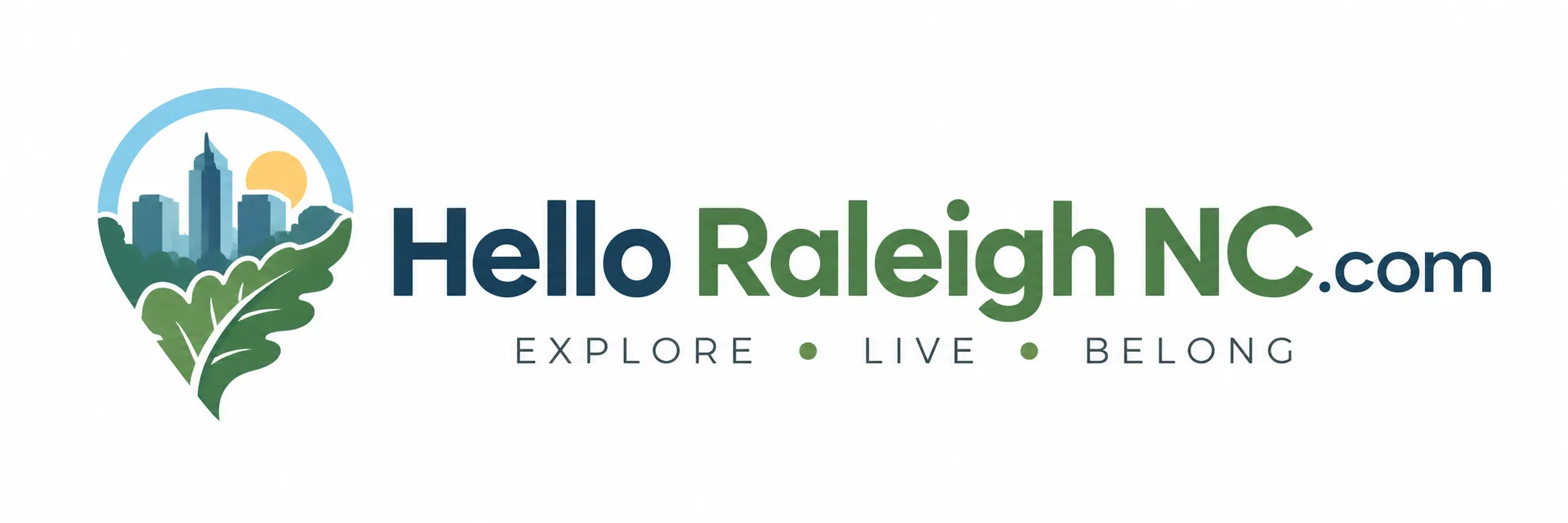 Hello Raleigh NC Logo